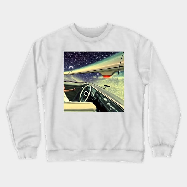 Cruising in my 64  space drive Crewneck Sweatshirt by TriForceDesign